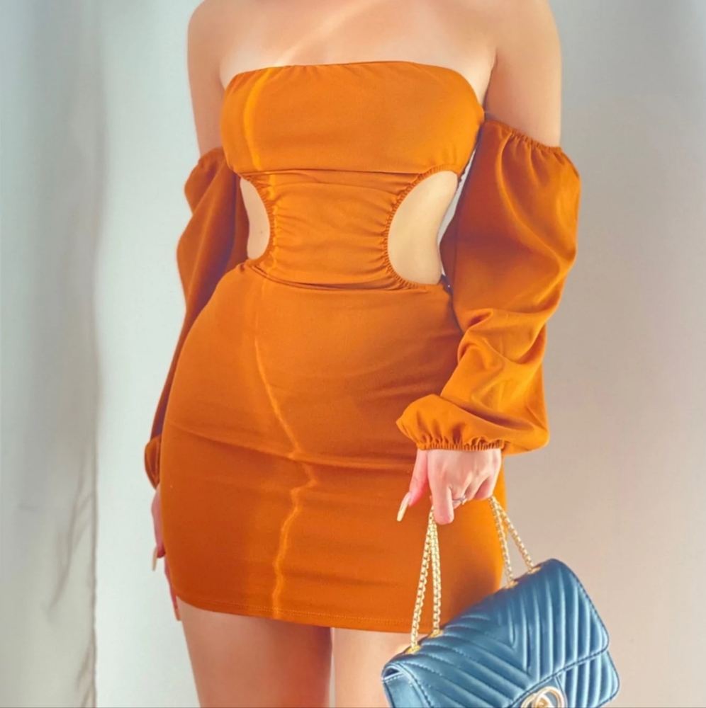 Caramel  dress new small